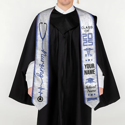 Customized Nursing Stole, Nursing Graduation Stole, RN Stole Nursing Stole Graduation 2025, Nursing Graduation, Nursing Stole Graduate 2025