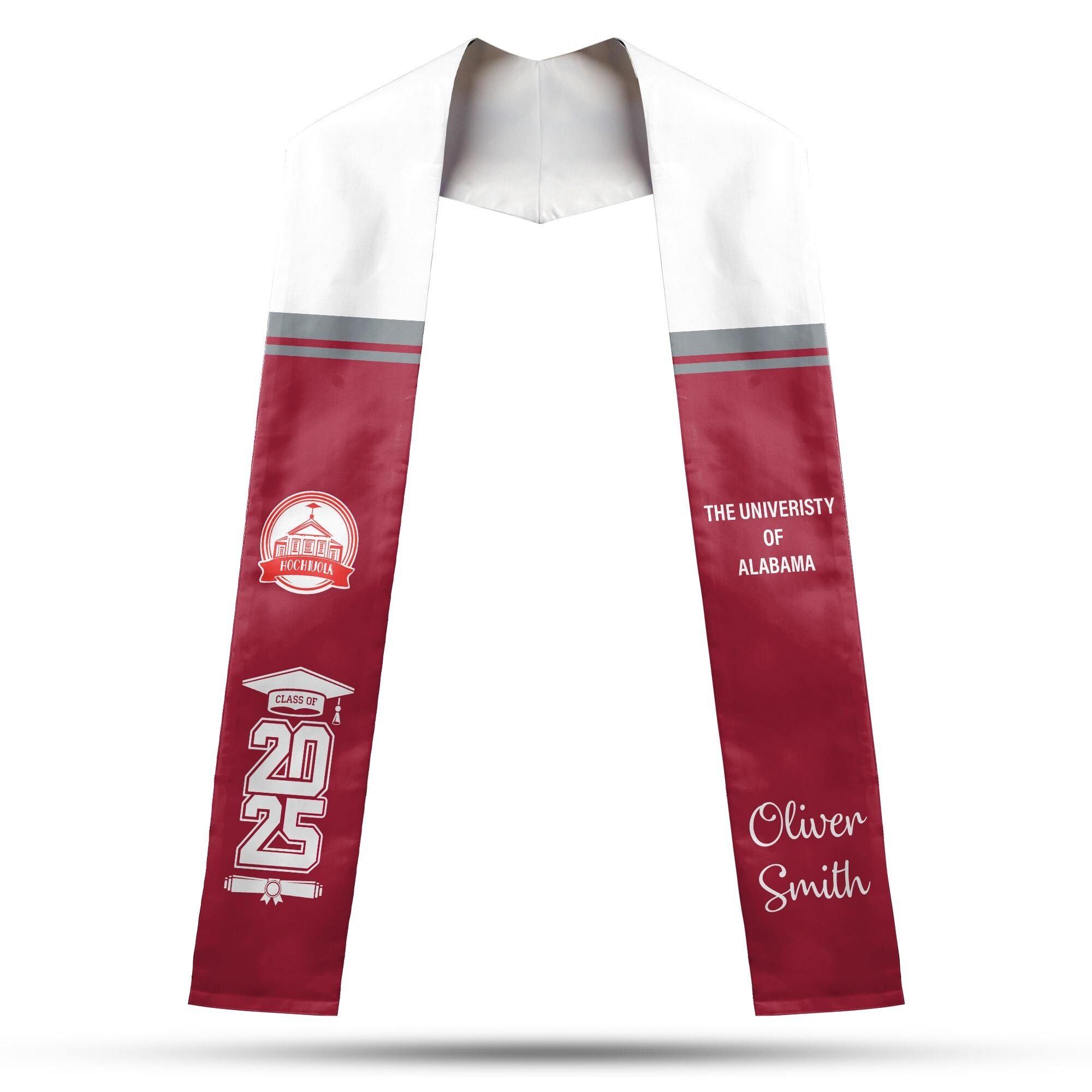 Personalized Graduation 2025 Stoles, Custom Class Of 2025 Stoles, Your High School Grad Sash, Any University Grad Stoles Sash TD-0122-AFYL