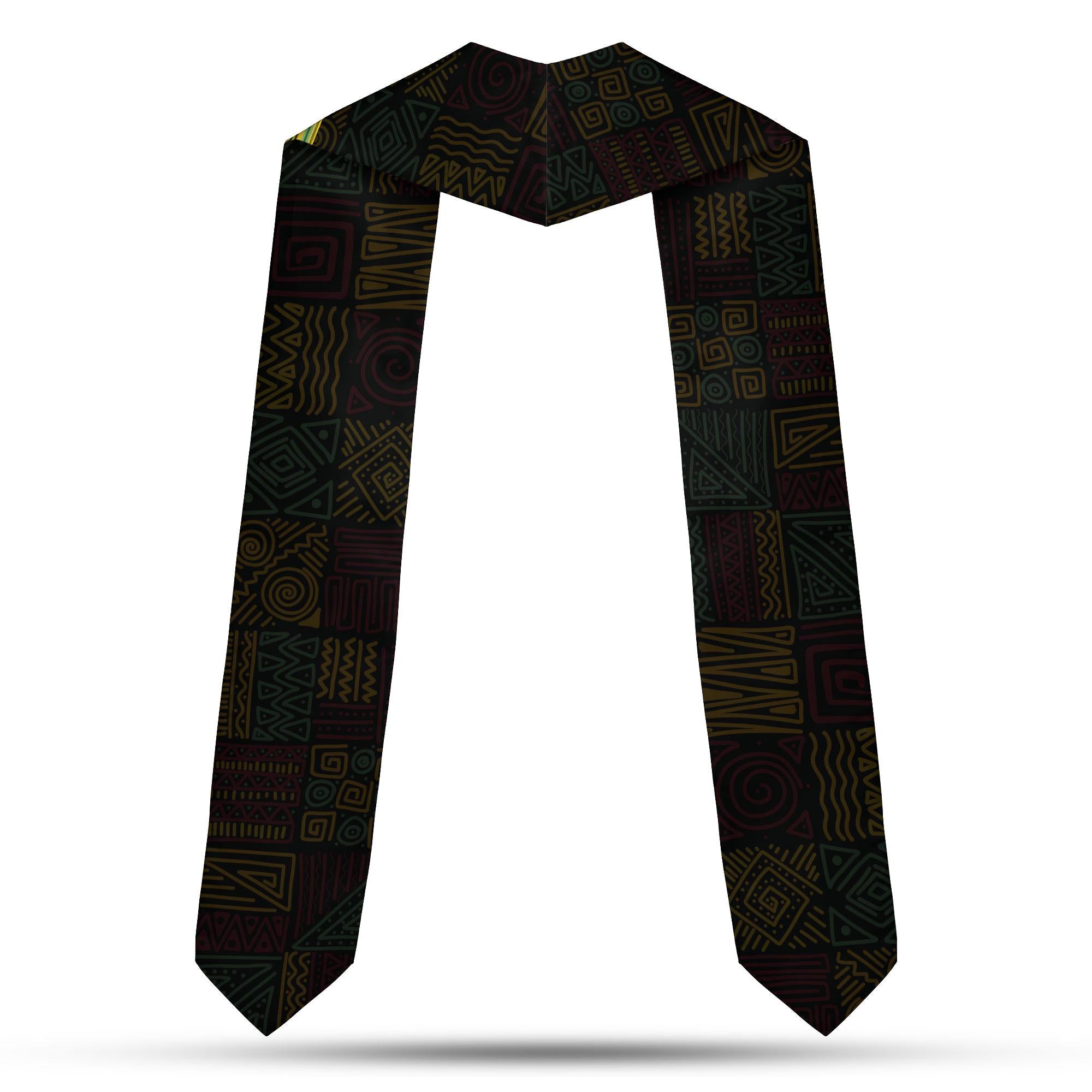 Custom African American Flag Graduation Sash 2025, African Graduation Sash, African Graduation Stole Class Of 2025, African Graduation Gifts