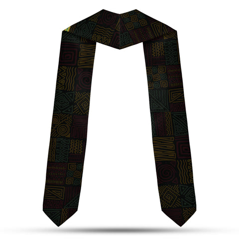 Custom African American Flag Graduation Sash 2025, African Graduation Sash, African Graduation Stole Class Of 2025, African Graduation Gifts