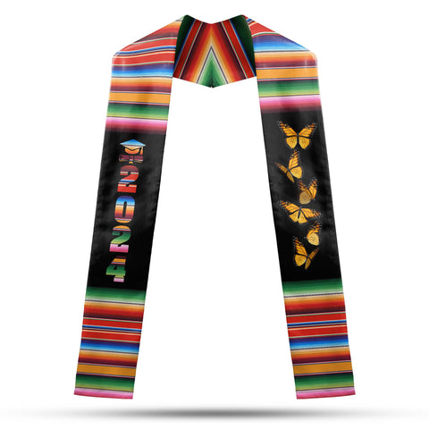 Personalized Mexican Stole, Custom Mexican Graduation Stole, Mexican Stole Graduation Class Of 2025, Mexican Graduation Sash TD-0502-A7PR