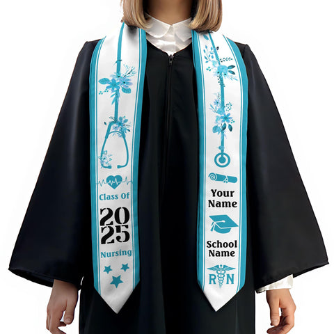 Customized Nursing Stole, Nursing Graduation Stole, RN Stole Nursing Stole Graduation 2025, Nursing Graduation, Nursing Stole Graduate 2025