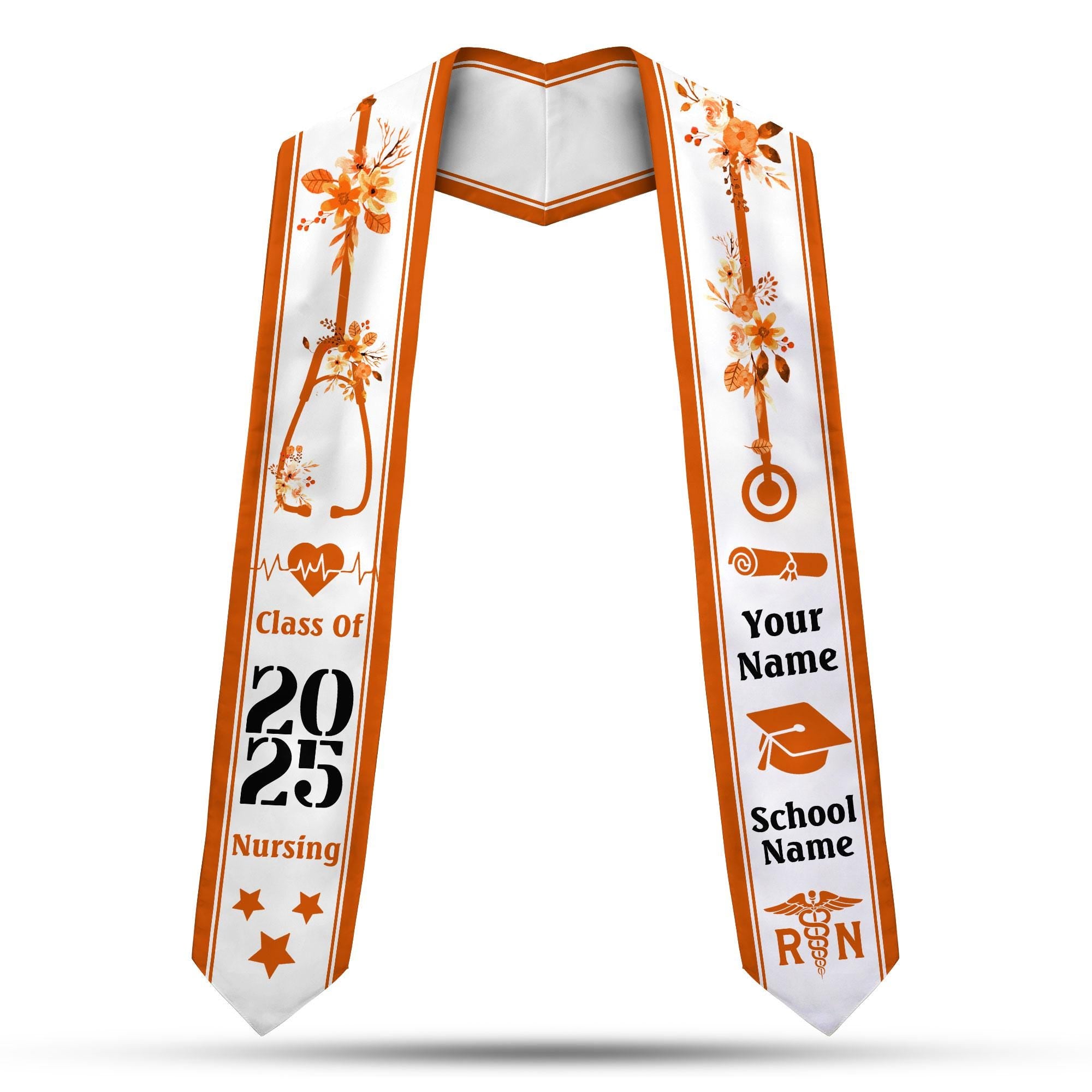 Customized Nursing Stole, Nursing Graduation Stole, RN Stole Nursing Stole Graduation 2025, Nursing Graduation, Nursing Stole Graduate 2025