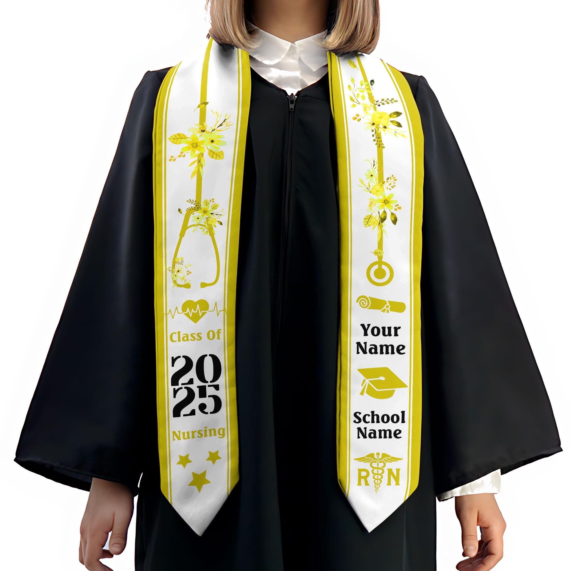 Customized Nursing Stole, Nursing Graduation Stole, RN Stole Nursing Stole Graduation 2025, Nursing Graduation, Nursing Stole Graduate 2025