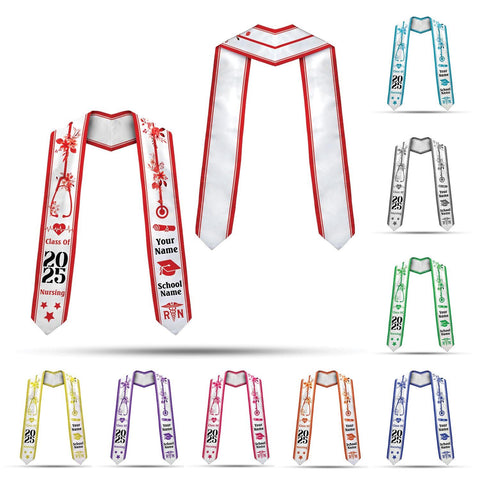 Customized Nursing Stole, Nursing Graduation Stole, RN Stole Nursing Stole Graduation 2025, Nursing Graduation, Nursing Stole Graduate 2025