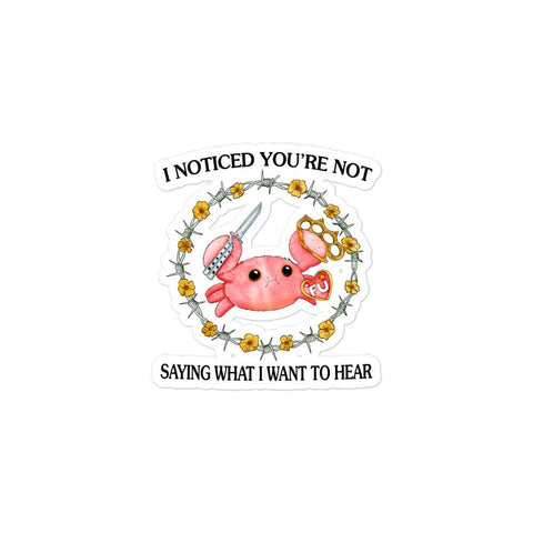 Want to Hear Bubble-free stickers