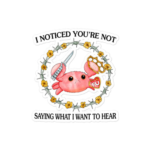 Want to Hear Bubble-free stickers
