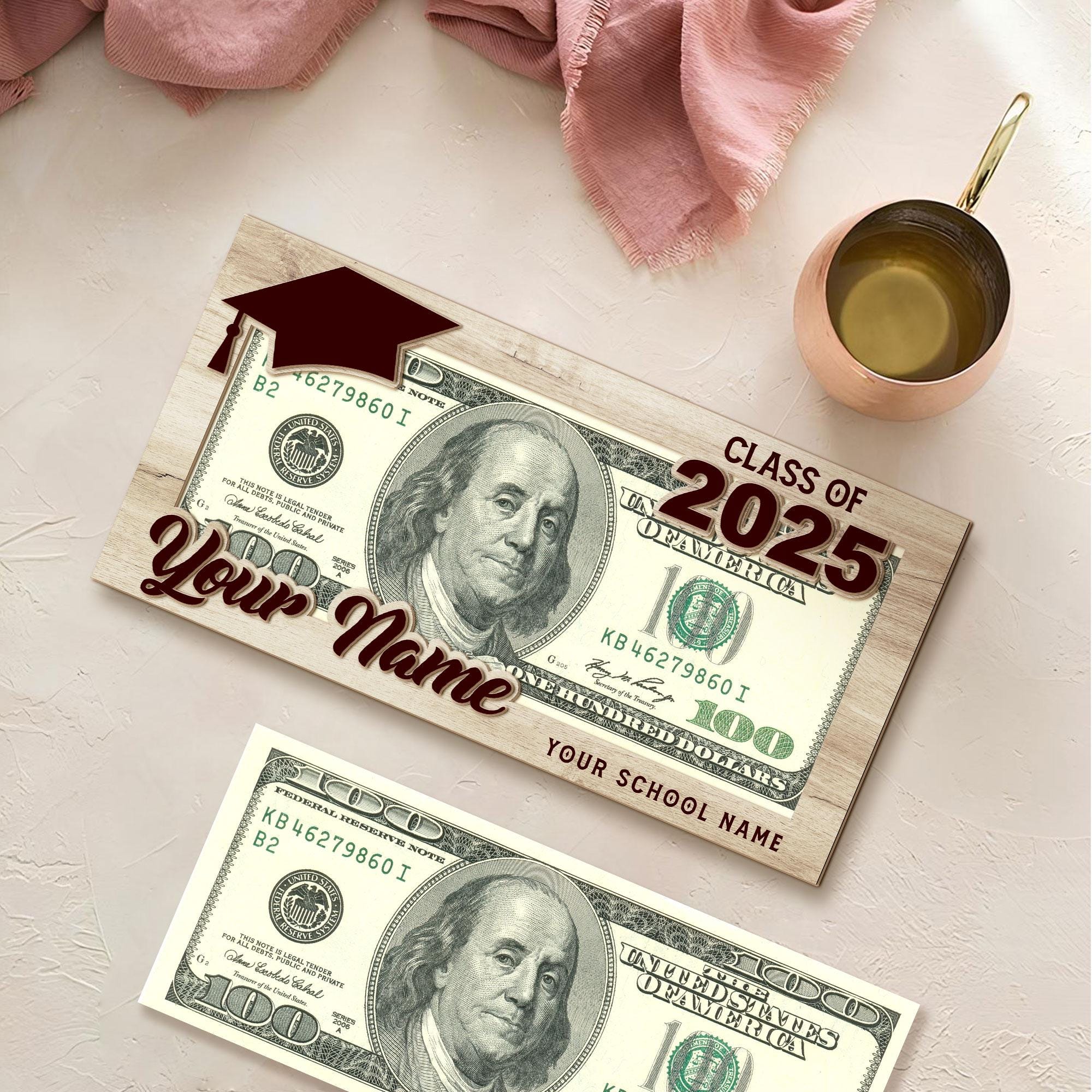 Graduation Money Holder Stand, Personalized Graduation Money Holder, 2025 Graduation Money Holder, Graduation Gifts 2025, Class of 2025