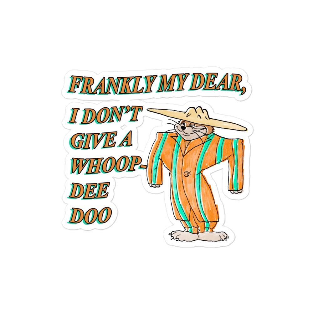 Whoop Dee Doo Bubble-free stickers