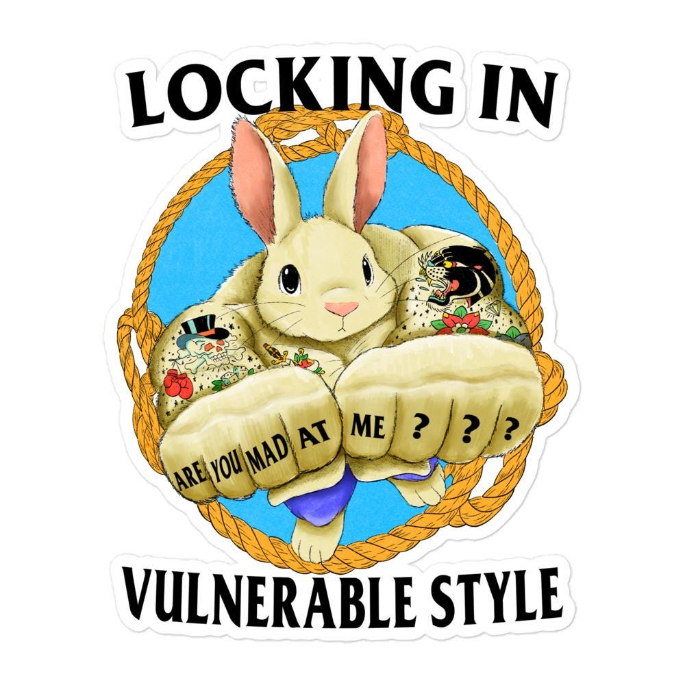 Mad at Me Bubble-free stickers