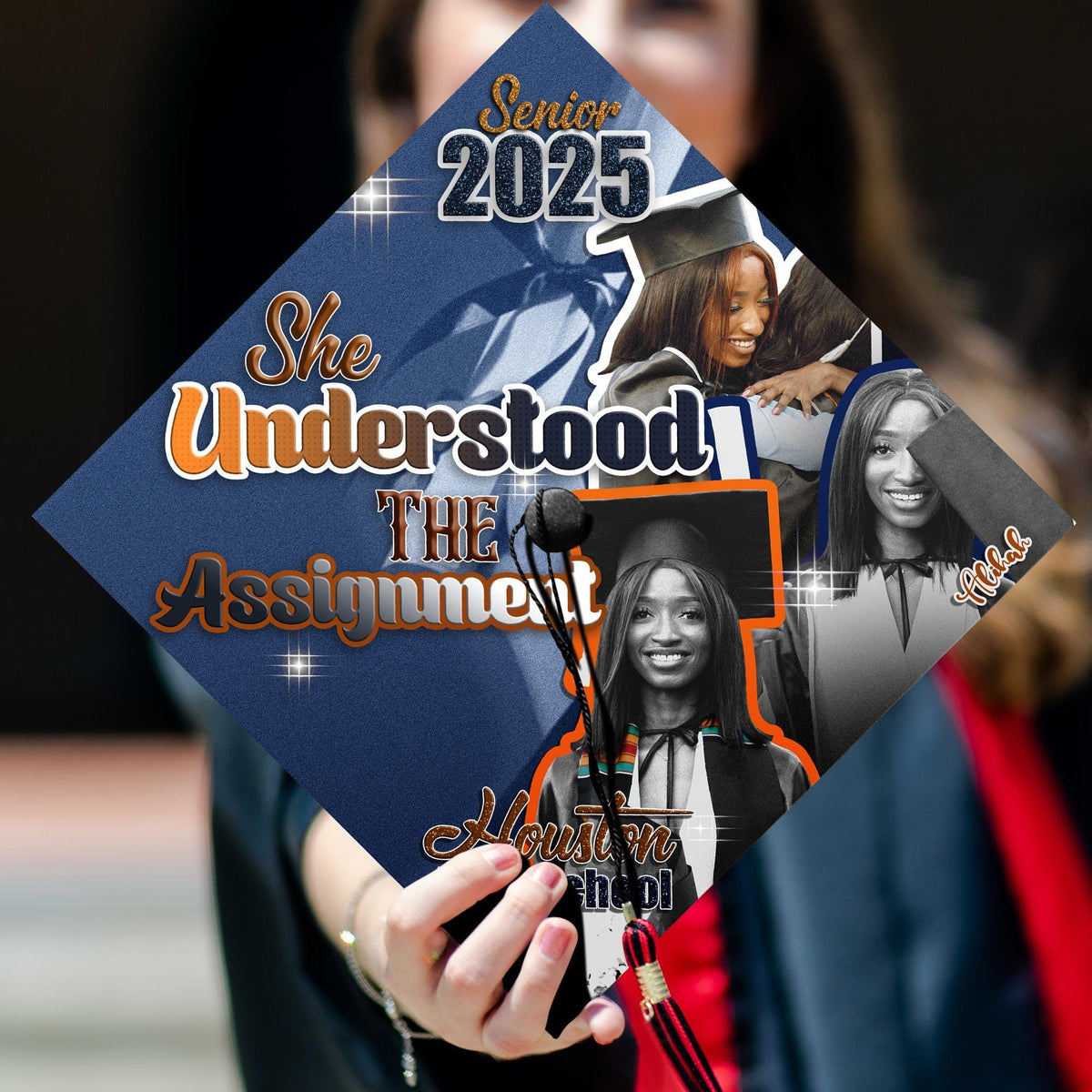 Custom Senior Graduation Cap Topper, High School Grad Cap Topper, Custom Photo Cap Decoration 2025