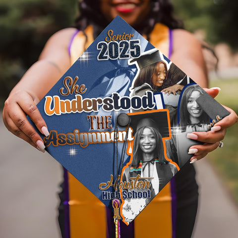 Custom Senior Graduation Cap Topper, High School Grad Cap Topper, Custom Photo Cap Decoration 2025