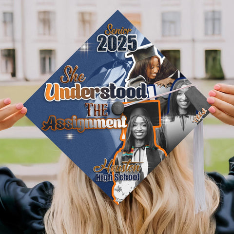 Custom Senior Graduation Cap Topper, High School Grad Cap Topper, Custom Photo Cap Decoration 2025