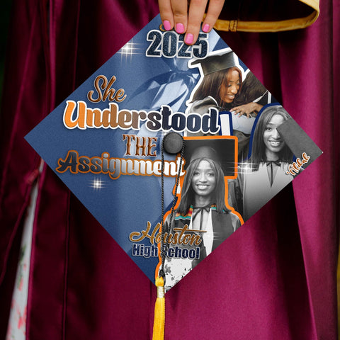 Custom Senior Graduation Cap Topper, High School Grad Cap Topper, Custom Photo Cap Decoration 2025