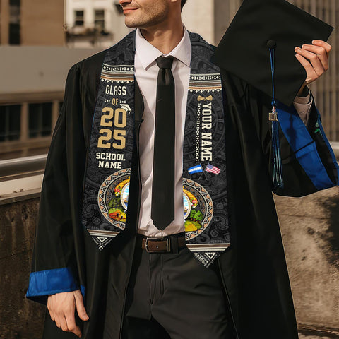 Personalized Honduras Graduation Sash,Honduras American Flag Graduation Sash,Graduation Class Of 2025 Honduran Stole,Honduran Stole 2025