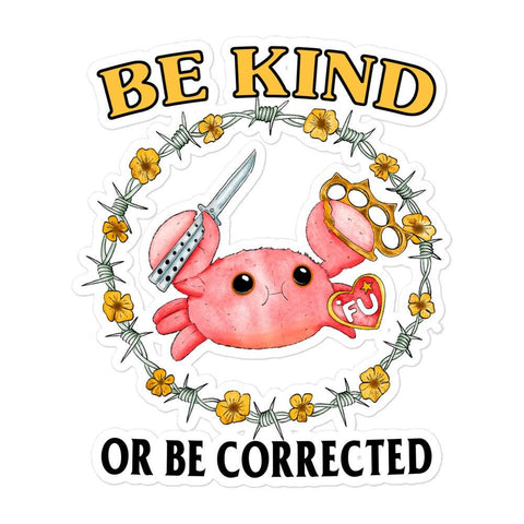Be Kind Bubble-free stickers
