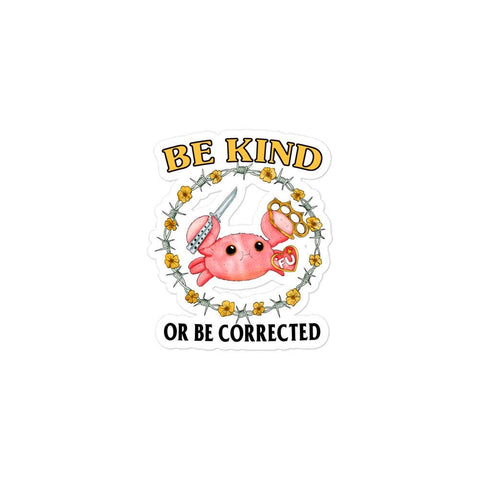 Be Kind Bubble-free stickers
