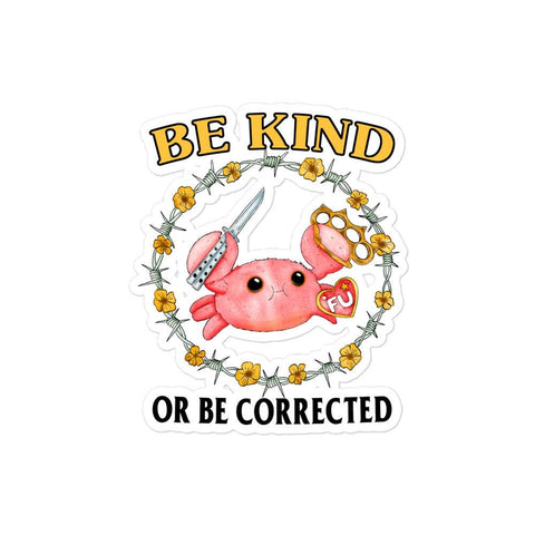 Be Kind Bubble-free stickers