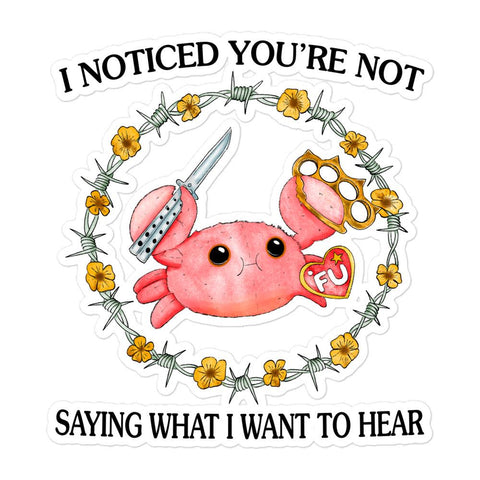 Want to Hear Bubble-free stickers