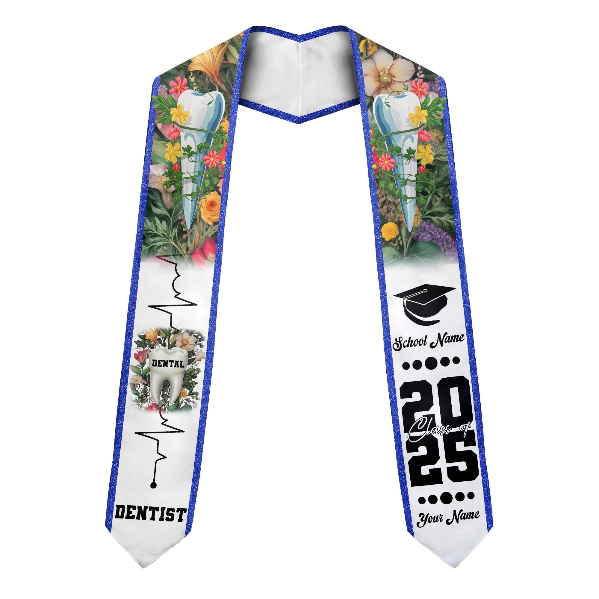 Customized Dental Stole, Dental Graduation Stole, Dental Assistant Stole Graduation 2025, Dental Graduation, Dentist Stole Graduate 2025