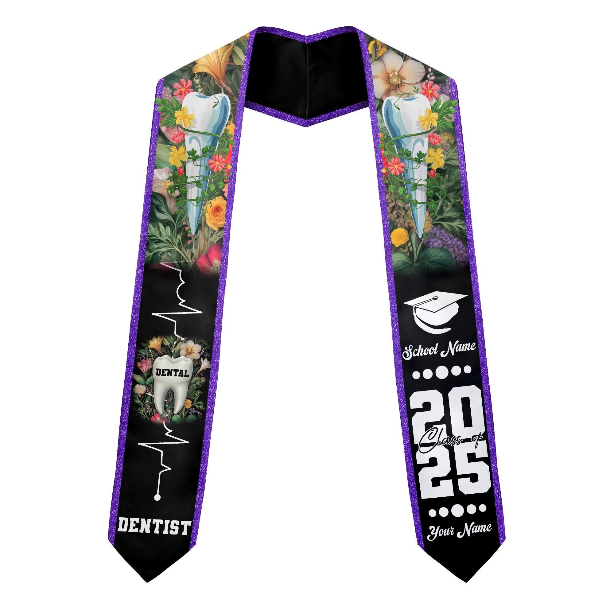 Customized Dental Stole, Dental Graduation Stole, Dental Assistant Stole Graduation 2025, Dental Graduation, Dentist Stole Graduate 2025