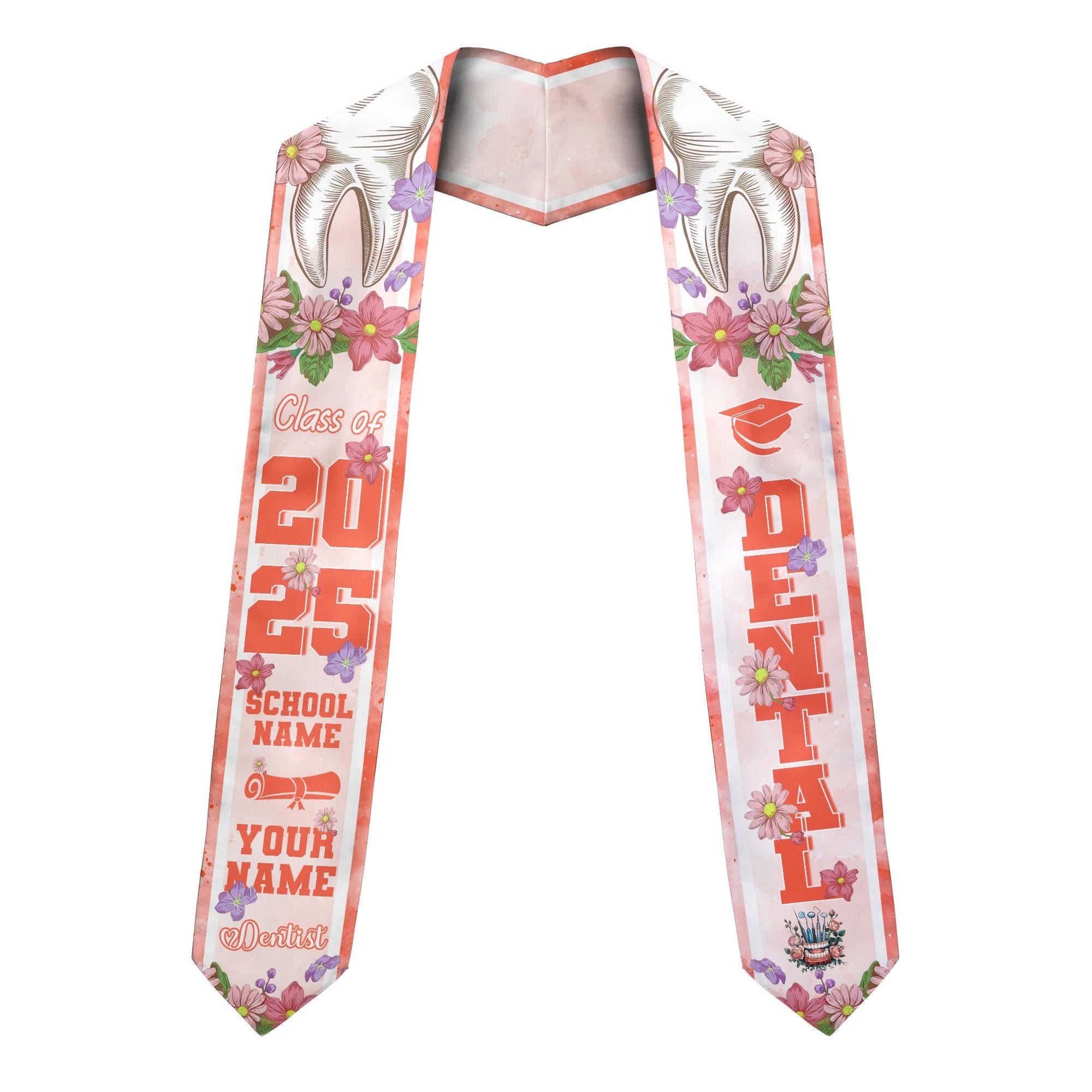Customized Dental Stole, Dental Graduation Stole, Dental Assistant Stole Graduation 2025, Dental Graduation, Dentist Stole Graduate 2025