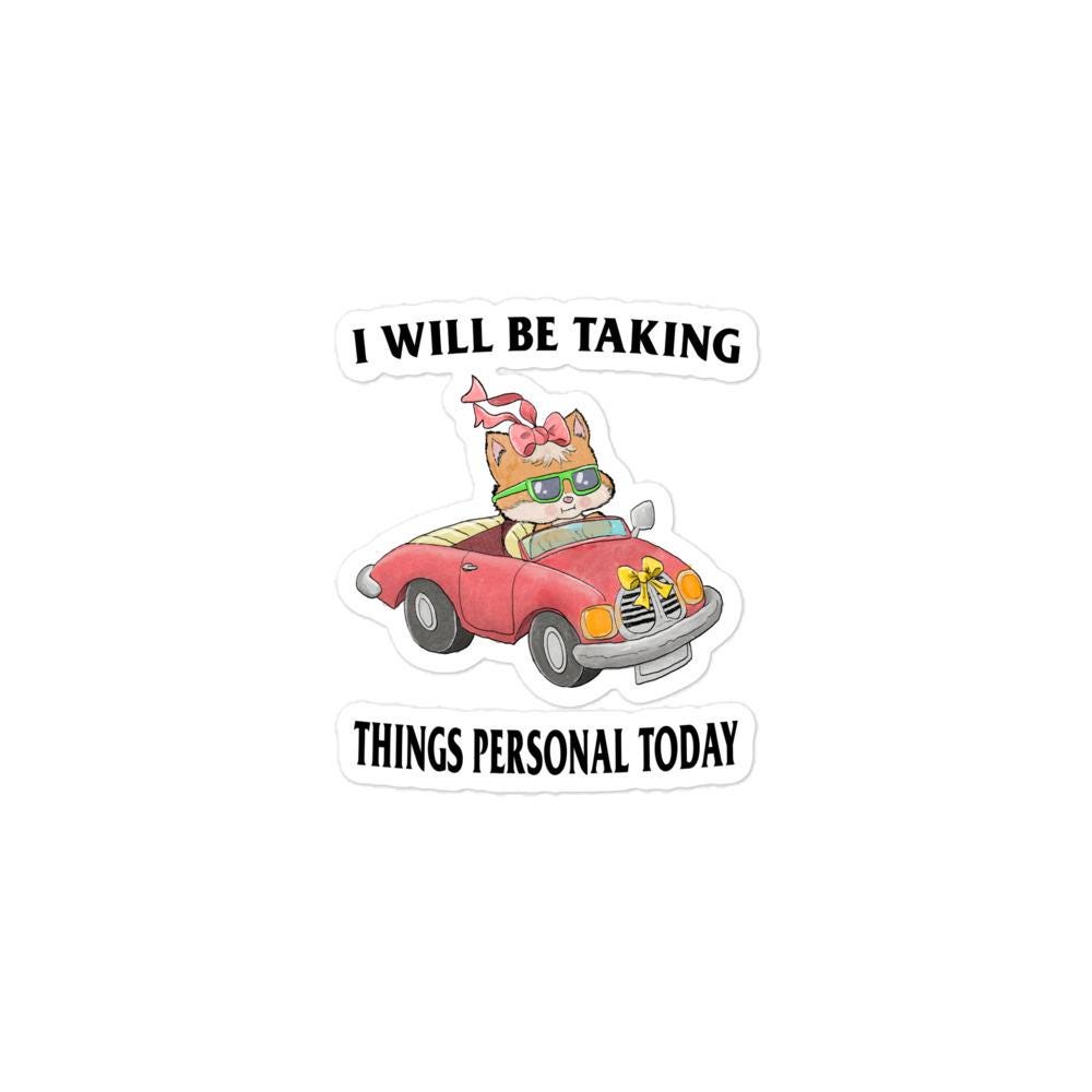 Taking it Personal Bubble-free stickers