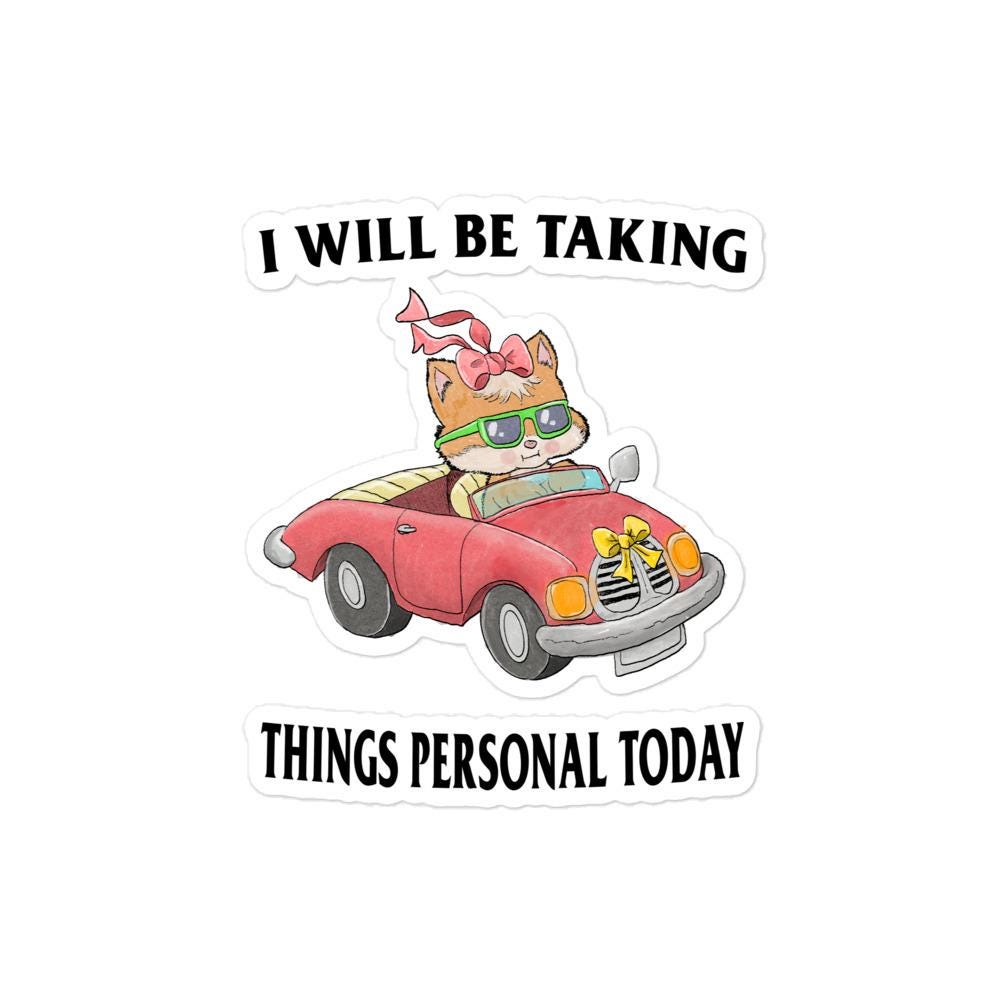 Taking it Personal Bubble-free stickers