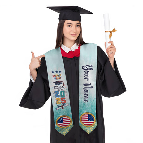 Custom Teacher Graduation Stole Class Of 2025, Teacher Stole 2025,Teacher Stole, Pencil Stole Graduation For Teachers, Sash For Teacher