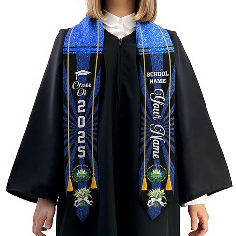 Custom Salvadorans Graduation Sash 2025, El Salvador Graduation Stole 2025, Salvadorans Graduation Sash, Graduation American Flag Stole 2025
