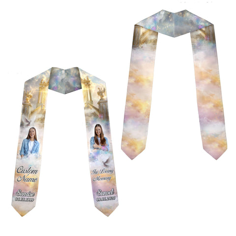 Custom In Loving Memory Graduation Stoles, Custom Graduation Stole with photos, Personalized Grad Stole, Gift for Graduate, Class of 2025