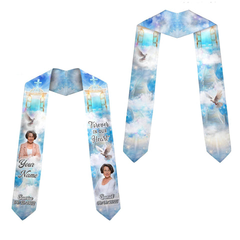 Custom In Loving Memory Graduation Stoles, Custom Graduation Stole with photos, Personalized Grad Stole, Gift for Graduate, Class of 2025