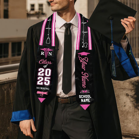 Customized Nursing Stole, Nursing Graduation Stole, RN Stole Nursing Stole Graduation 2025, Nursing Graduation, Nursing Stole Graduate 2025
