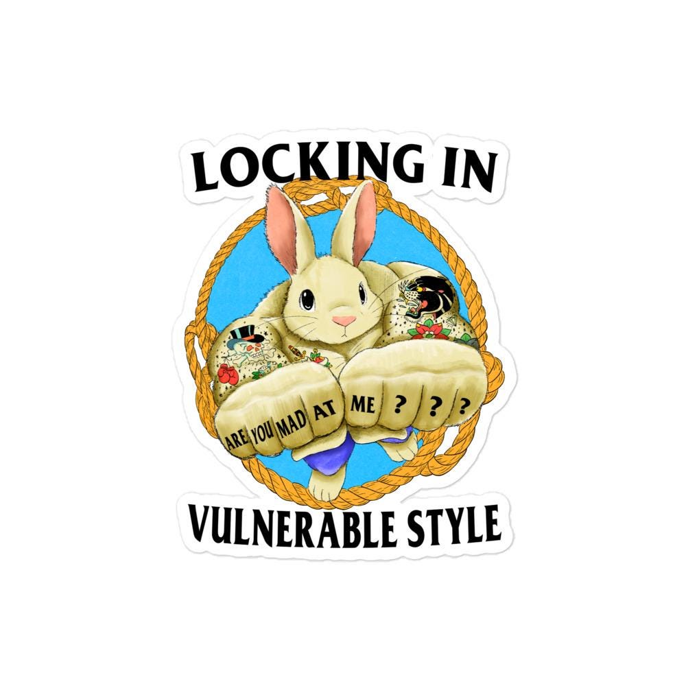 Mad at Me Bubble-free stickers