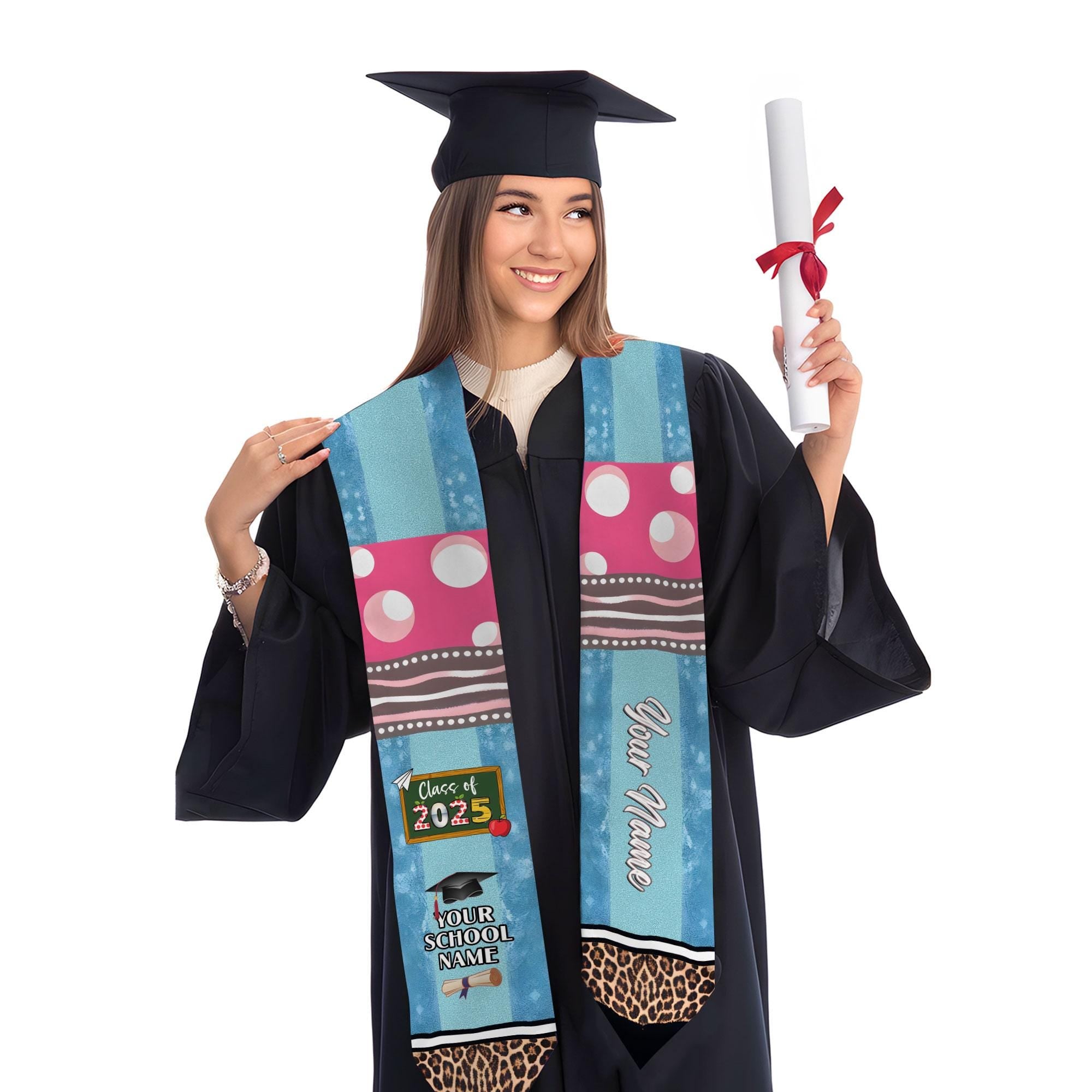 Custom Teacher Graduation Stole Class Of 2025, Teacher Stole 2025,Teacher Stole, Pencil Stole Graduation For Teachers, Sash For Teacher