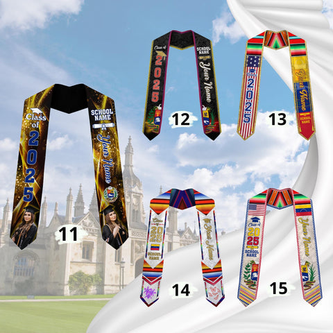 Personalized Venezuela Stole,Custom Venezuela Graduation Sash,Venezuela American Flag Graduation Sash 2025,Venezuela Stole,Venezuela Sash