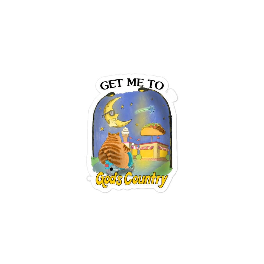 Gods Country Bubble-free stickers