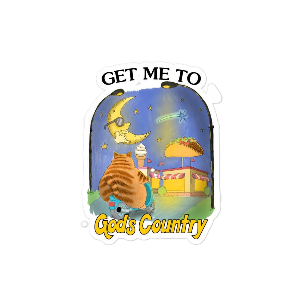 Gods Country Bubble-free stickers
