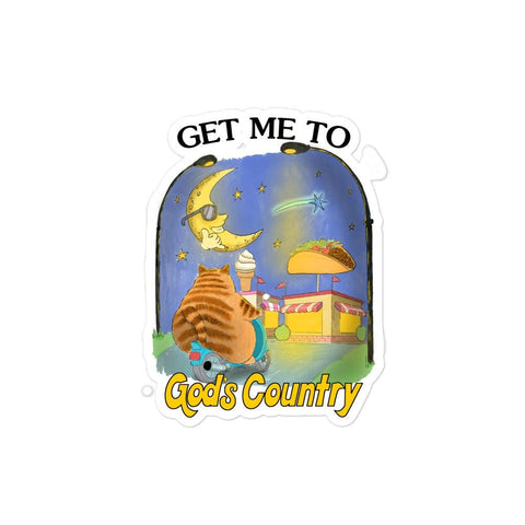 Gods Country Bubble-free stickers