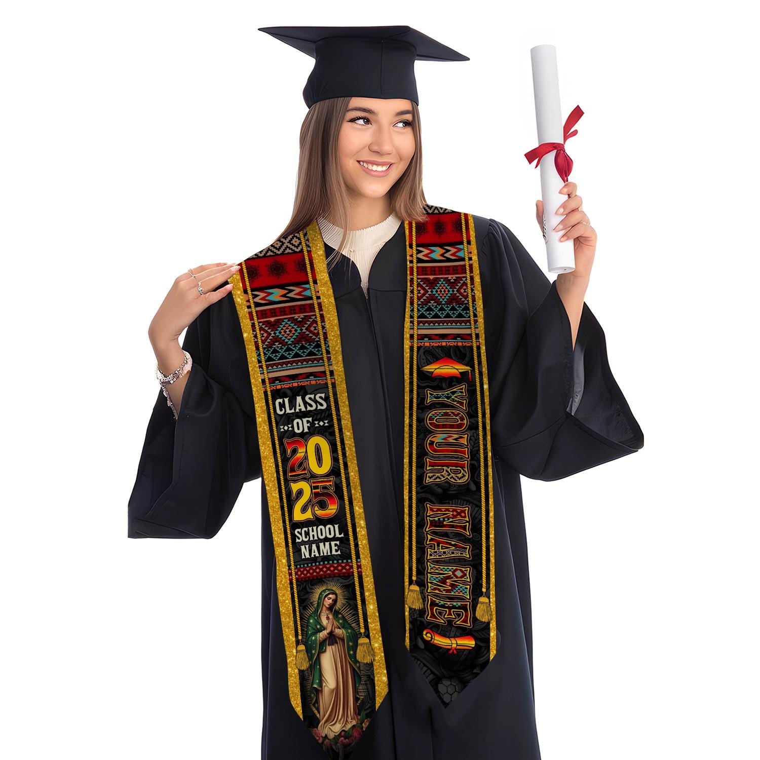 Personalized Germany Stole,Custom Germany Graduation Sash,Germany American Flag Graduation Sash 2025,Germany Stole,Germany Sash