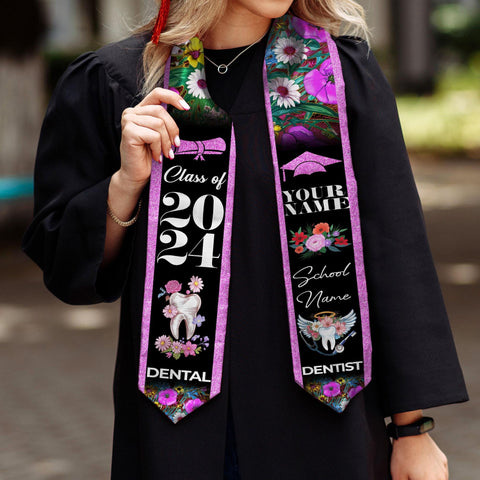 Customized Dental Stole, Dental Graduation Stole, Dental Assistant Stole Graduation 2025, Dental Graduation, Dentist Stole Graduate 2025