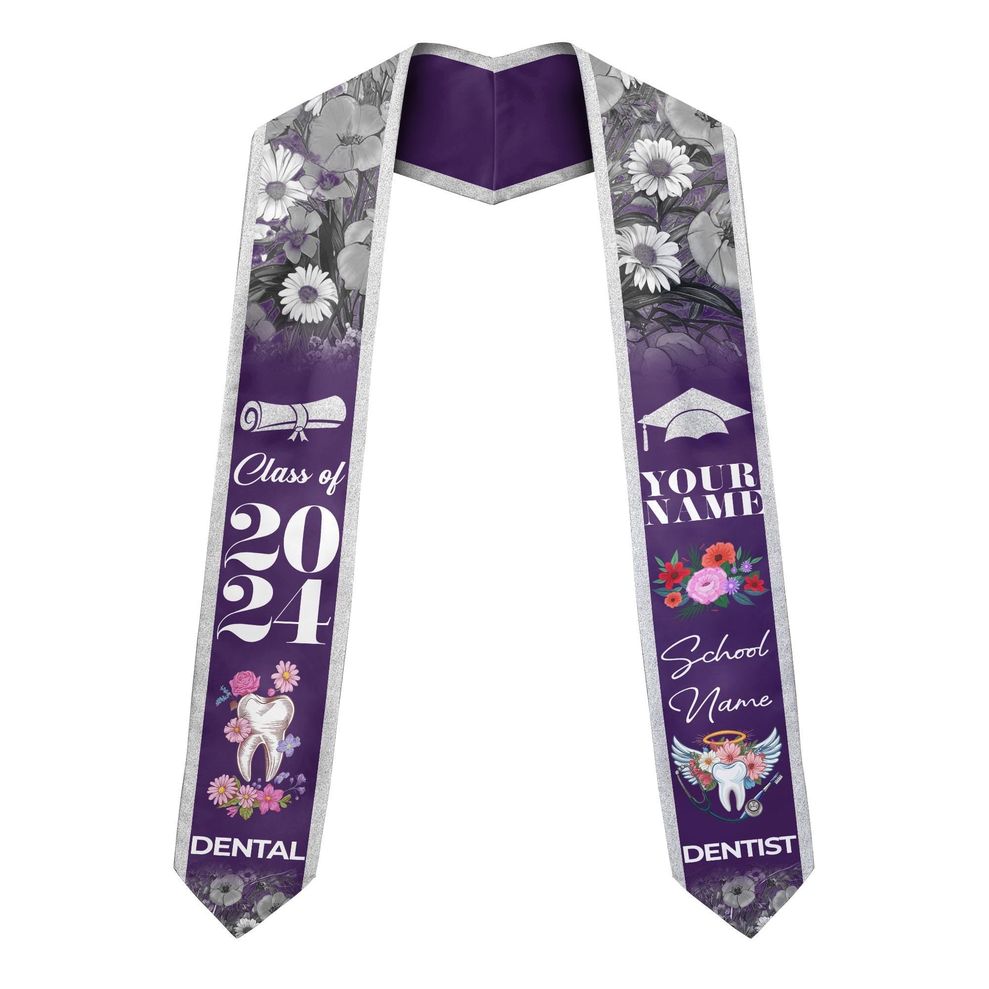 Customized Dental Stole, Dental Graduation Stole, Dental Assistant Stole Graduation 2025, Dental Graduation, Dentist Stole Graduate 2025