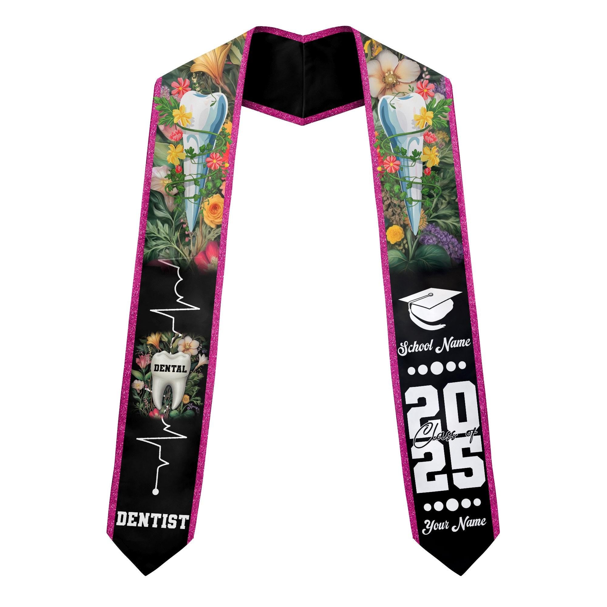 Customized Dental Stole, Dental Graduation Stole, Dental Assistant Stole Graduation 2025, Dental Graduation, Dentist Stole Graduate 2025