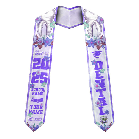 Customized Dental Stole, Dental Graduation Stole, Dental Assistant Stole Graduation 2025, Dental Graduation, Dentist Stole Graduate 2025