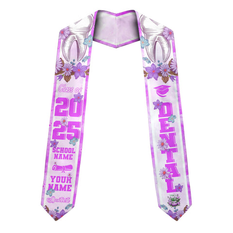 Customized Dental Stole, Dental Graduation Stole, Dental Assistant Stole Graduation 2025, Dental Graduation, Dentist Stole Graduate 2025