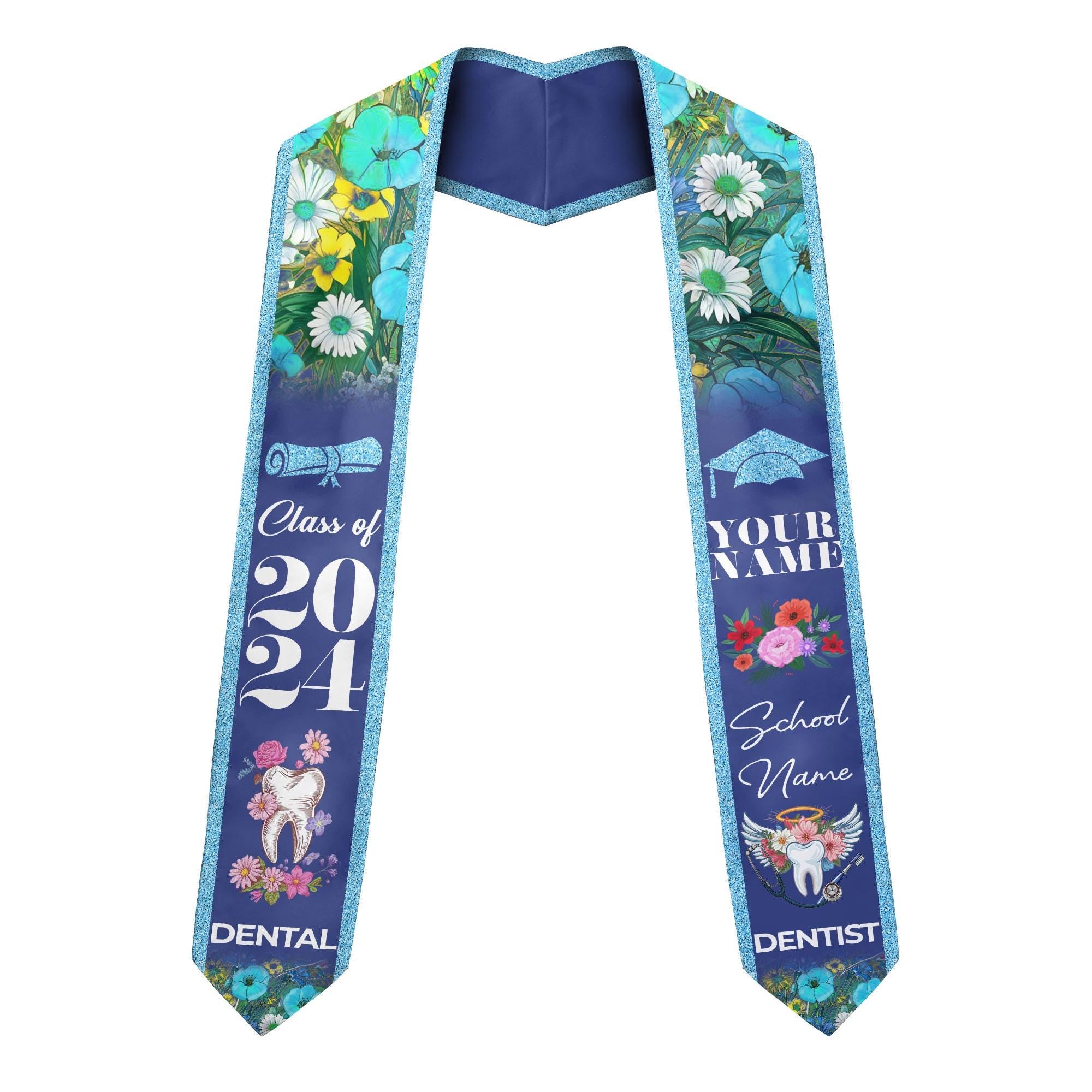 Customized Dental Stole, Dental Graduation Stole, Dental Assistant Stole Graduation 2025, Dental Graduation, Dentist Stole Graduate 2025