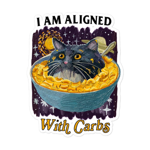 Aligned with Carbs Bubble-free stickers