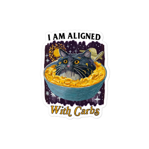 Aligned with Carbs Bubble-free stickers