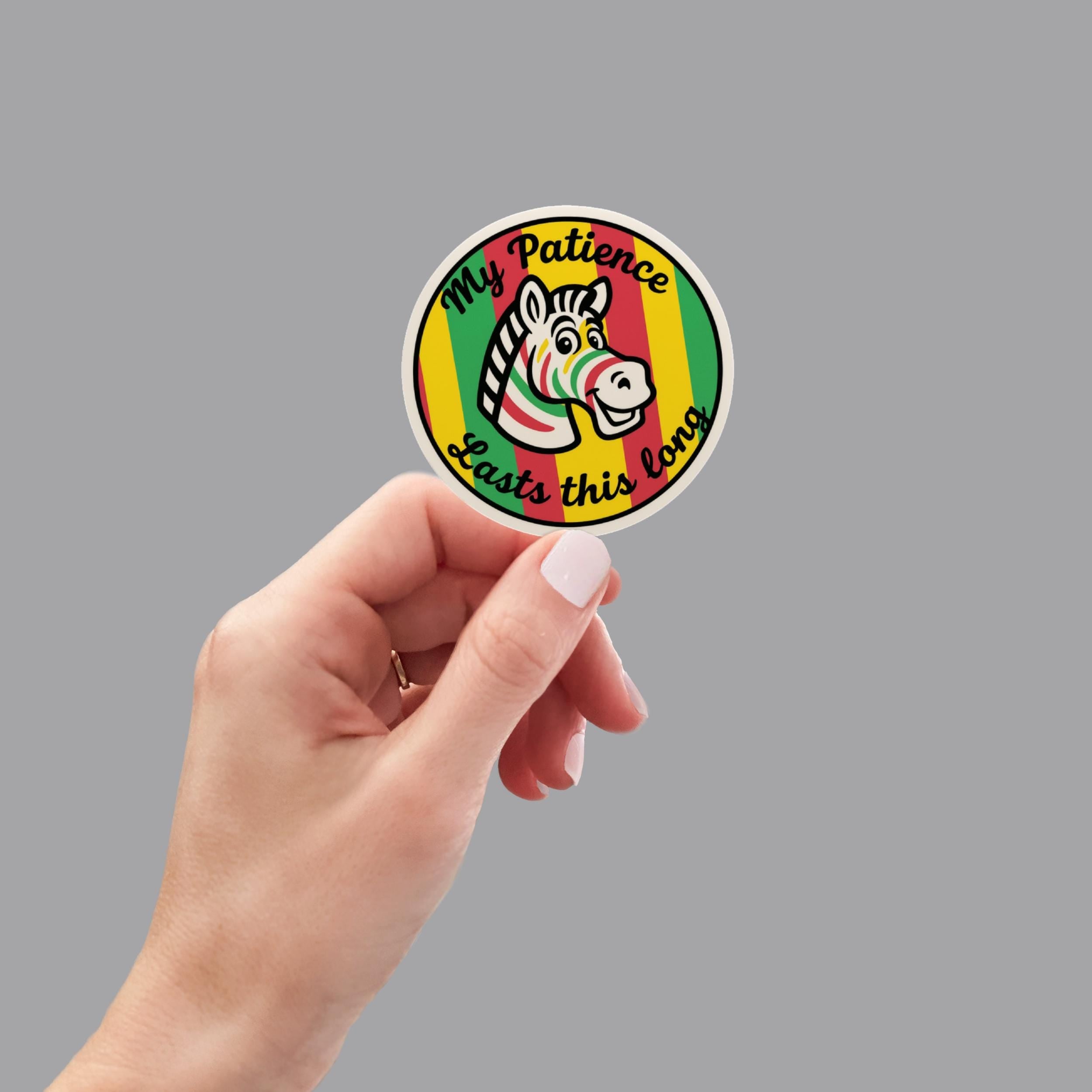 Funny Retro Zebra Gum Sticker, Sarcastic Sticker, Funny Laptop Sticker, Water Bottle Sticker, Humor Decal, 90s Nostalgia Gift