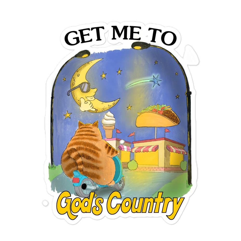 Gods Country Bubble-free stickers
